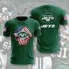Football T Shirt Men 3D Print American Flag Crack Graphic Short Sleeve Tees NFL Team Fan Casual Sports Tops Summer O-Neck Daily Wear Shirts