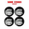 4Pcs Car Wheel Rim Center Hubcap Sticker Styling for Jeep Compass Patriot Grand Cherokee Wrangler JL Commander Renegade Liberty AMV1