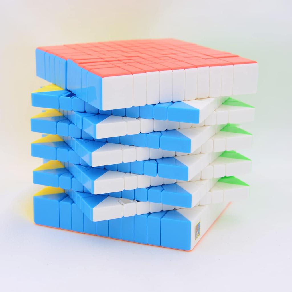 Bucubke Meilong 10x10 Cub Magic Stickerless Puzzle de Clasă Cub Magic MoFang JiaoShi 84mm MFJS MEILONG 10x10x10 Cub Puzzle Jucărie