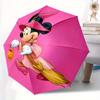 1pz Ombrello Automatico Halloween Minnie Mouse Design a 8 Stecche Compatto per Viaggi all'Aperto, Regalo Perfetto per i Compleanni degli Amici yy250813025