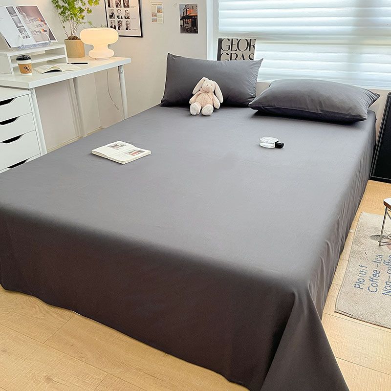 New Ins Style Plaid Thick Skin-friendly Bed Sheet, Simple Bedding for Student Dorm Single & Double Bed