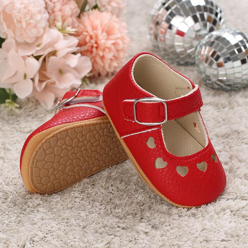 Khaki 0-18M Baby Casual Shoes Infant Toddler Bowknot Non-slip Rubber Soft-Sole Flat PU First Walker Newborn Bow Decor Mary Janes