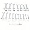 9/10pcs Thin Open End Wrench Set 3mm Ultra-thin Flat Wrench Tool Multi-Function Super-thin for Plumbing Tubing Gas Nozzle Fork Spanner