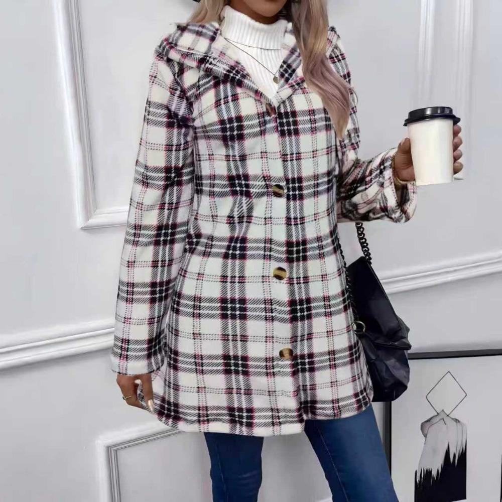 Women's Hooded Long Sleeve Cardigan Regular Fit Urban Style Fleece Coat Casual Jacket