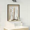 Bathroom Mirror with Shelf Black 50 x 12 x 60 cm