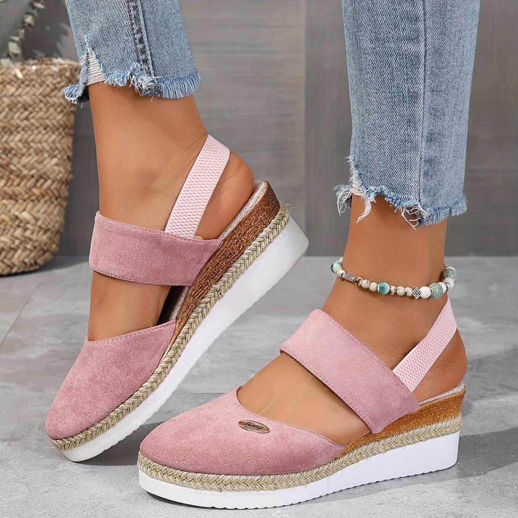 [Stylish | Comfortable] Stylish Comfortable Wedge Sandals | Ladies' Thick Sole Women Shoes