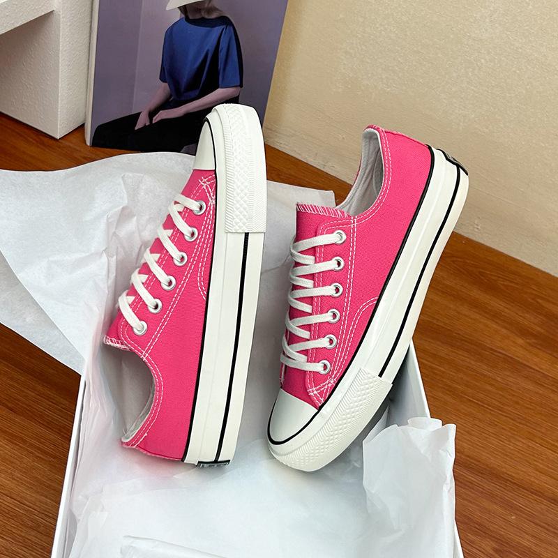 Autumn student's low-top canvas shoes women's classic versatile ins board shoes retro casual single shoes