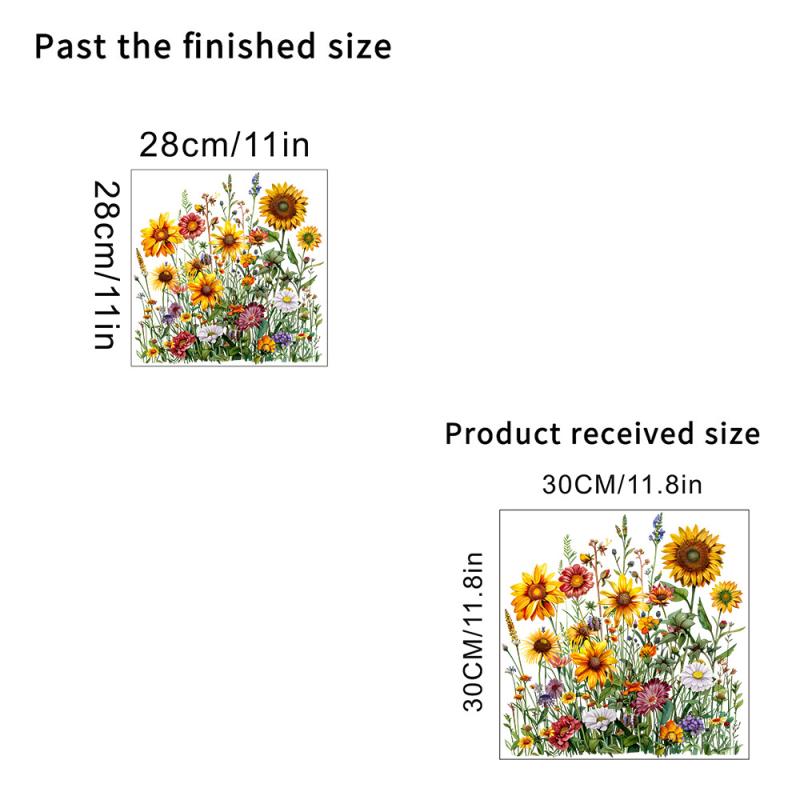 Sunflower Bathroom Toilet Sticker Wc Closestool Wall Sticker Self Adhesive Mural Beautify Flower Home Decoration Decals