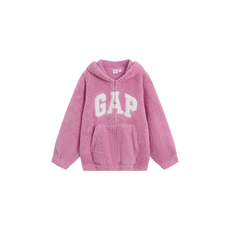 Gap Girls' Embroidered Fleece Hooded Sweatshirt