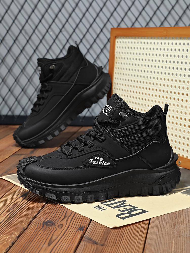 

1 пара повседневной обуви Street Trbottomyy, с толстой подошвой для обеспечения хорошего противоскольжения и износостойкости и поддержки, подходит для 44 чёрный