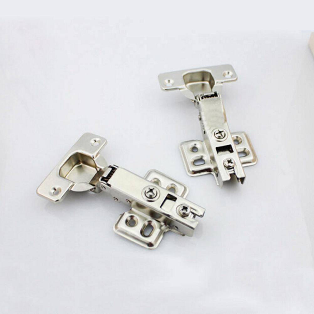 

1Pc Hinge Plate Safety Door Hydraulic Hinge Soft Close Full Overlay Kitchen Cabinet Cupboard