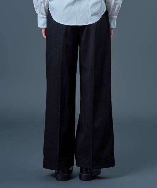 Sitipabjeu [Cp] Melvin All-Season Wide Slacks Pants [Black] Kcl.