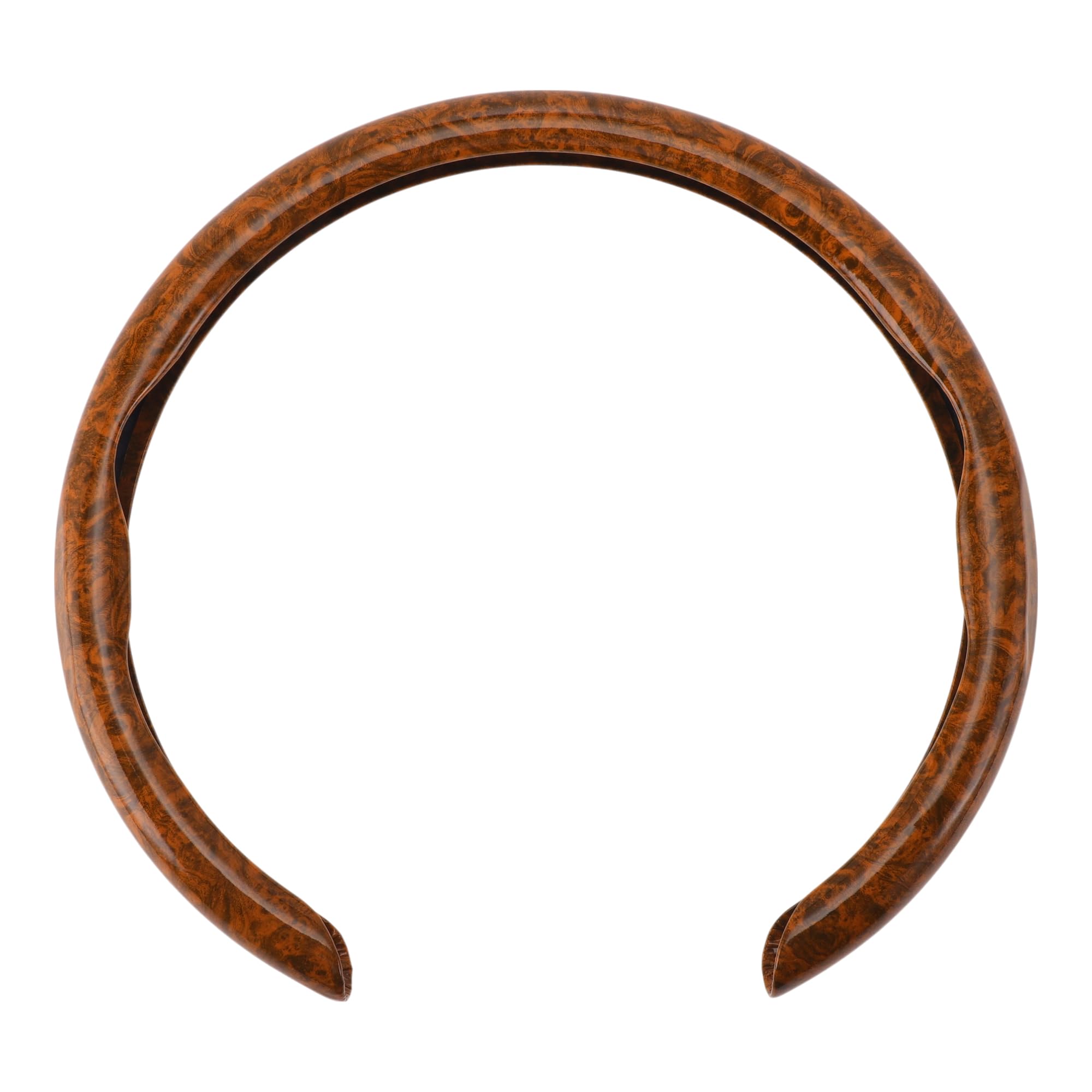 

X AUTOHAUX Автомобильный руль Универсальный ПУ Синтетический Легкий Интерьер Коричневый 1 шт. Чехол, Кожа, Прочный, Жаростойкий, 38 см, Установка,