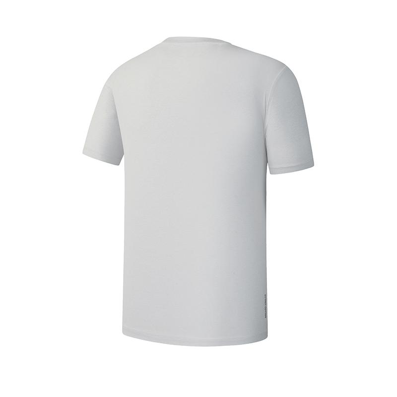 Fila Fitness Minimalist Fashion Casual Versatile Comfortable Skin-Friendly Short Sleeve T-Shirt Men Tops Blue-Mist-Gray A11M521106F-GY