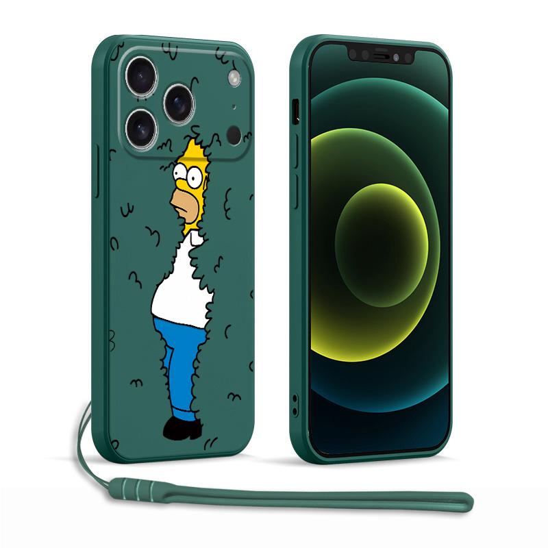 Cute Cartoon Soft Phone Case Compatible With Multiple Models Shockproof Protective Cover iPhone 12