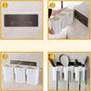 Multifunctional Kitchen Racks Without Traces with Hooks Tableware Drain Storage Box Grid Chopsticks