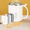 304 Stainless Steel Double Wall Insulated Coffee Coffee With Strainer&Spoon&Straw Leak Proof Mug Reusable Water Cup Drinkware