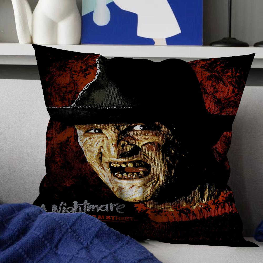 Nightmare Elm Street Freddy Kissen Anime Kissen Sofa Bett Kopfkissenbezug Kissenbezug 45x45 cm Mode