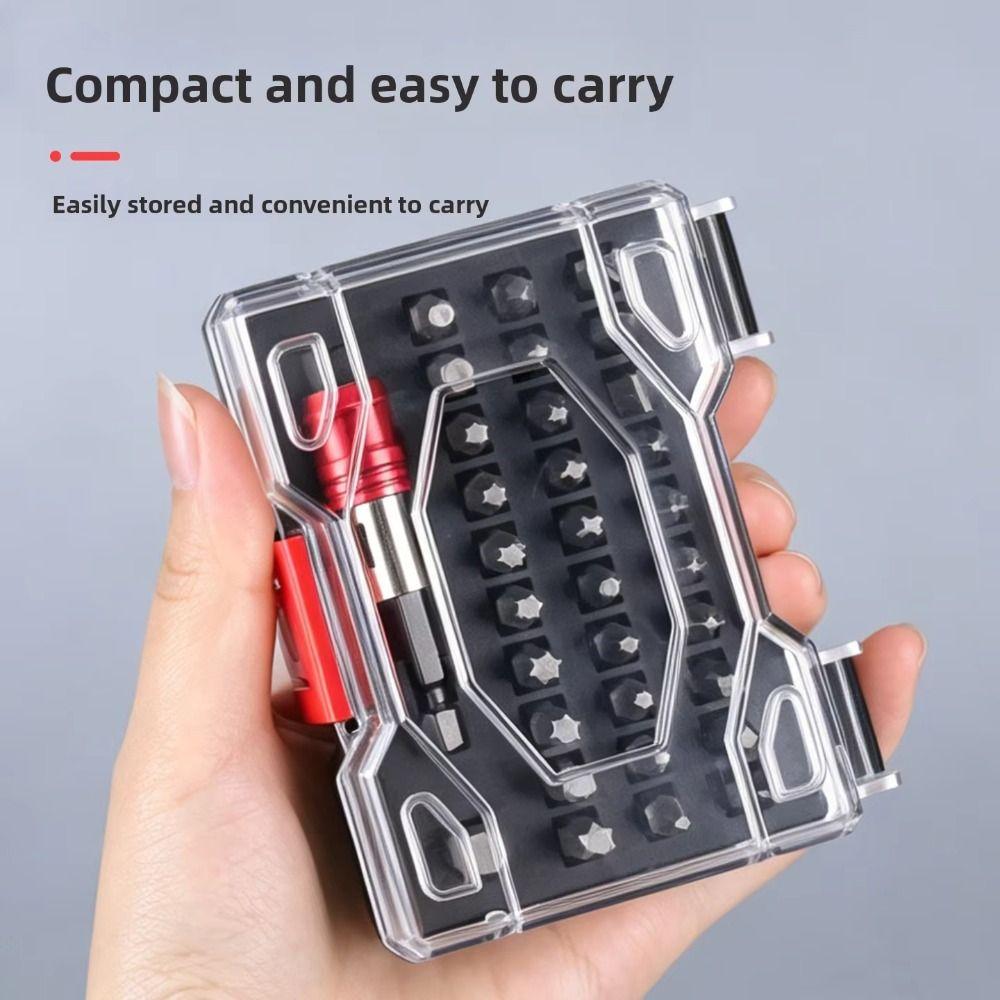32PCS High Torque Hex Shank Drill Bits Portable Magnetic Screwdriver Bits Workshop Tasks