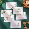 6pcs/set Teacher's Day Greeting Card Set Includes A Simple White Envelope And A Thank-you Card