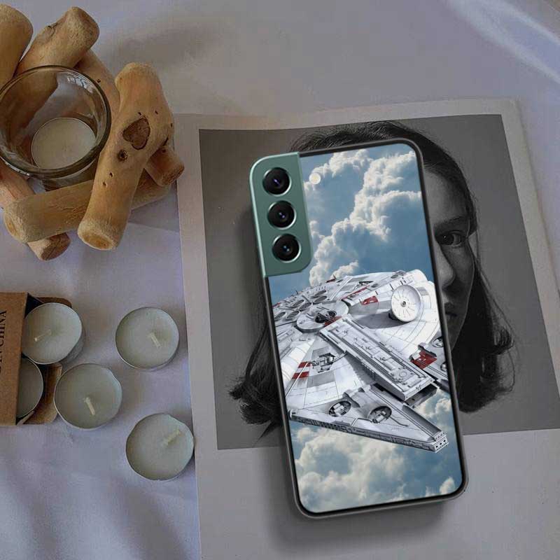 Millennium Falcon In Space Phone Case For Samsung Galaxy S22 S25 Ultra S21 S10 Plus S25Edge S20 S23 S24 FE S10E Cover Silicone S