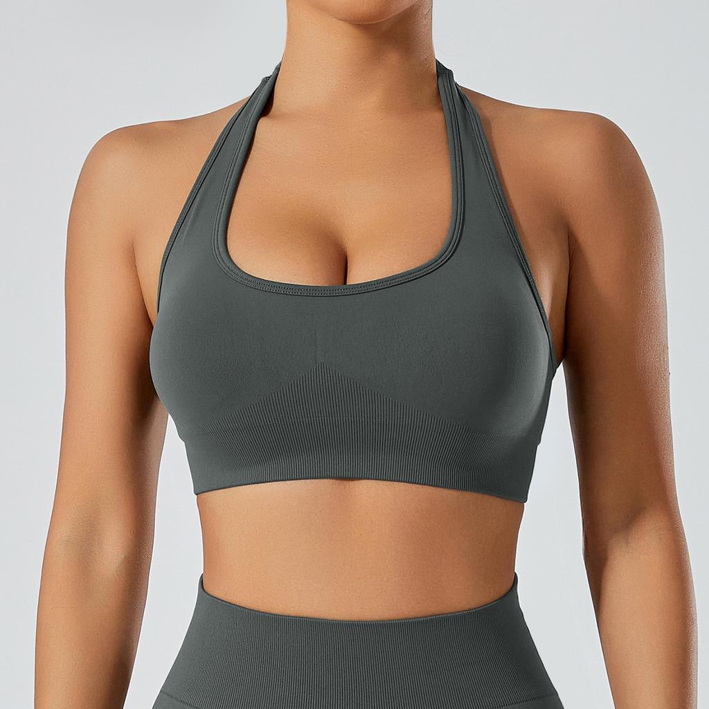 Youth Women Sports Bra With Seamless Nylon Fabric For Running And Fitness Workouts