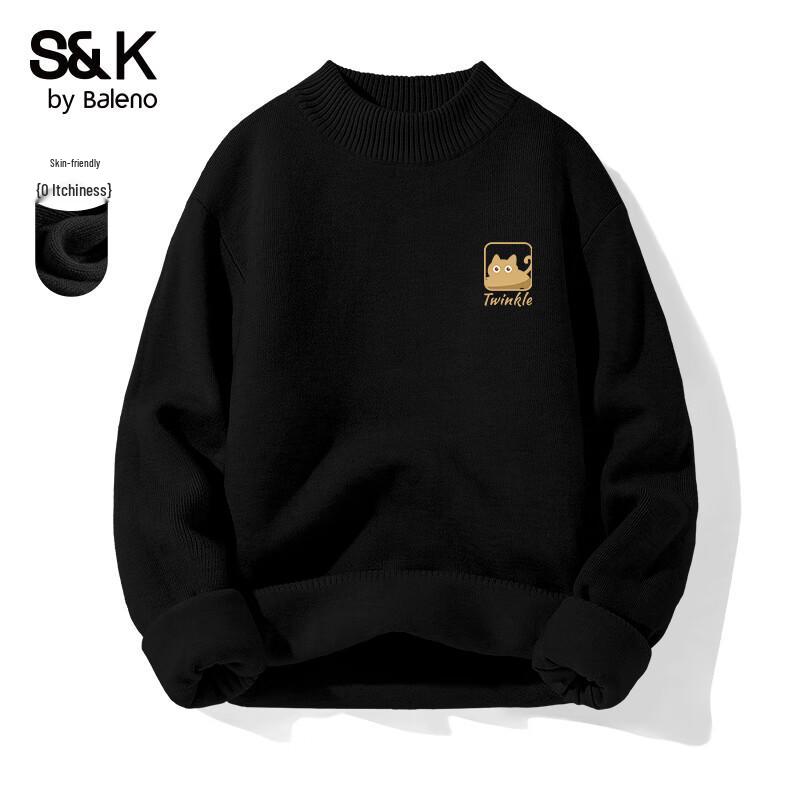 

Baleno Men s S&K Semi-High Neck Warm Pullover Sweater M