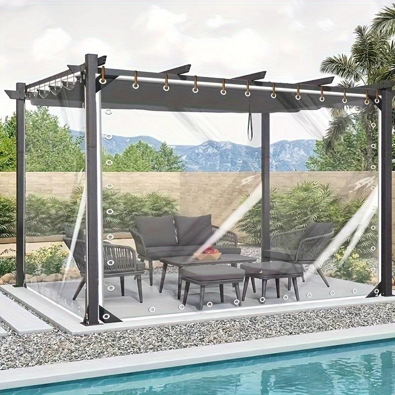 1pc Multipurpose Clear Tarp-Durable, Translucent Weather Shield-Protects Against Dust, Water, and Snow-Ideal for Garden, Yard