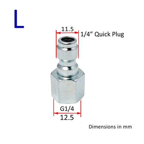 High Pressure Water Gun Connector 1/4 Adapter For Karcher For Nilfisk Snow Foam Lance Nozzle Soap Gun Car Washer Accessories