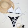 2024 Euro-American Print Triangle Cup Sexy Beach Bikini
