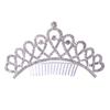 Hair Ornaments Crowns Hair Comb Rhinestone Crystal Wedding Tiaras Princess Crystal Tiaras  Wedding