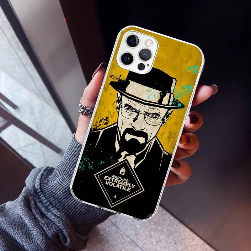 Breaking Bad WalterWhite Phone Case For iPhone 17 Air 11 13 Mini 14 15 Plus 16 12 Pro Max 16E SE 7 8 Pattern Soft TPU Back Cover