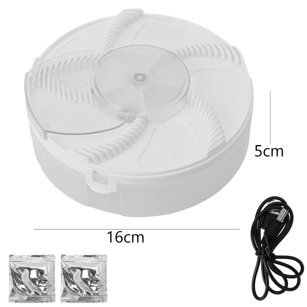 Electric Automatic Fly Catcher Plug-in Insect Trap Quiet Physical Pest Control Flytrap For Home Kitchen Indoor Pest Reject