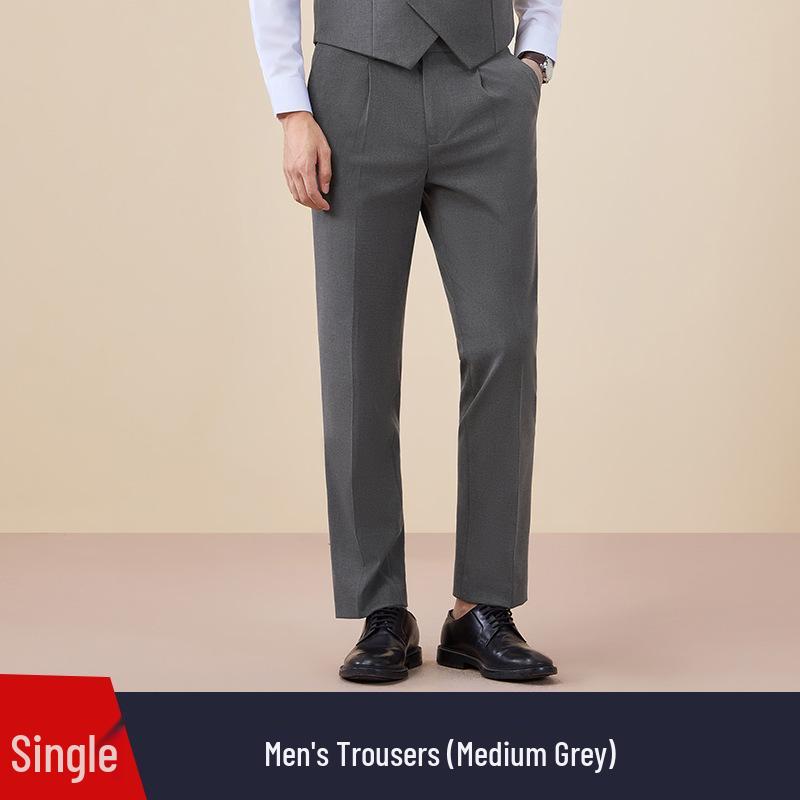 Men's Autumn/Winter Double-Breasted Suit Set - Professional Business Attire for Hotel Managers