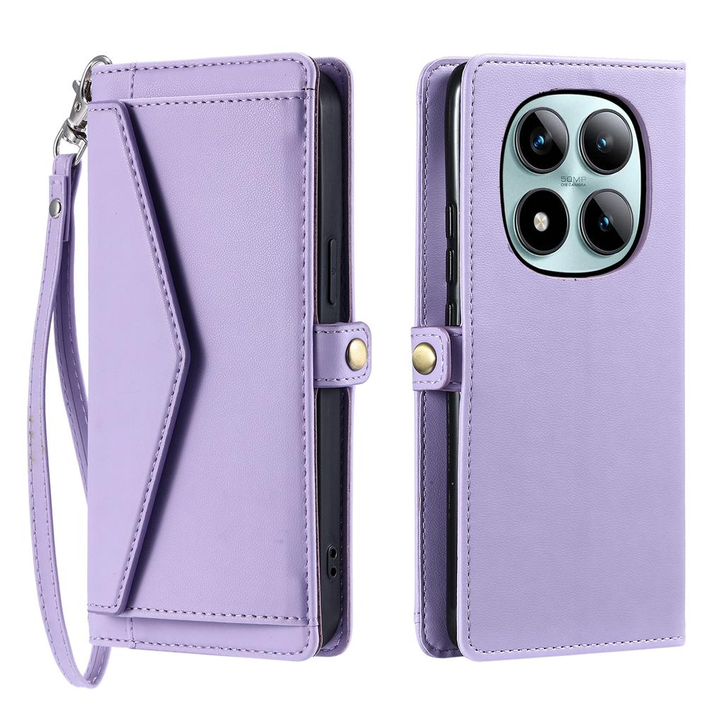 Crossbody Cards Slot Wallet Flip Leather Phone Case For Xiaomi Redmi Note 15 Pro Plus 14 13 12 11 14C Pocket Hand Strap Cover