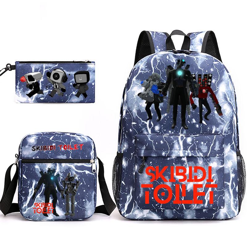 New toilet man spoof primary school backpack