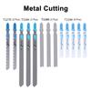 48 Pcs Jig Saw Blade Set Multi Size Saw Blades with EVA Cloth Bag for Wood Metal Aluminum Cutting