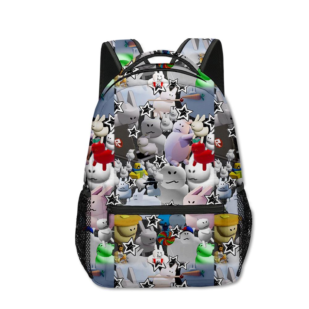 Cartoon Kpop Youthful Harajuku School Bags Unisex Gubby Plush Travel Bags 3D Print Oxford Waterproof Notebook Shoulder Backpacks