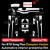 För BYD SONG Plus Champion Version 2024 2025 Bilens Multimediascreen Centerpanel TPU Bilens Inrednings Skyddsfilm