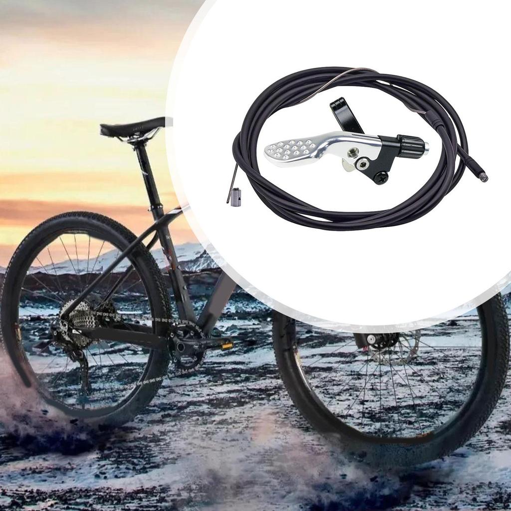 Bike Seatpost Dropper Remote Lever Shifter with Cable and Hose for Cycling