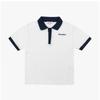 Sporty   Rich To041s406sw Serif  Serif  Logo Terry Polo Unisex Short Sleeve Tee