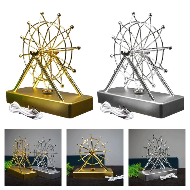 Macchina del Moto Perpetuo Elettrica Ruota Panoramica Bilancia Giocattolo da Scrivania Ornamento Decorativo Kinetiche Opere d'Arte per Arredamento Casa
