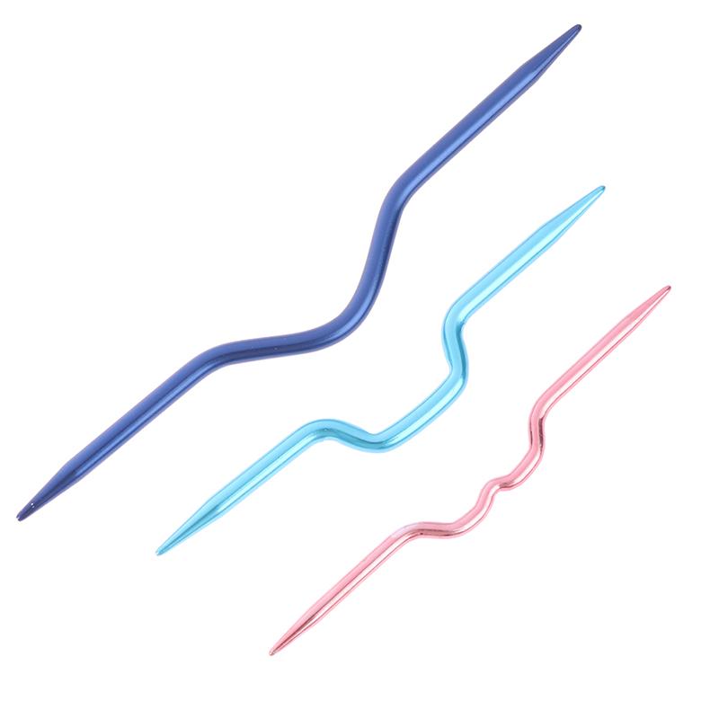 3 Pcs Knitting Needles Pins Crochet Hooks Sewing Stitch Knit Tools Aluminum Diy