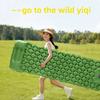 Outdoor Camping Sleeping Pad Inflatable Mattress Travel Mat Folding Bed with Pillows Ultralight Air Mat Built-in Inflator Pump