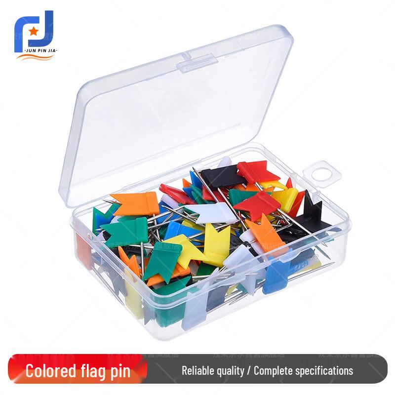 Colored Flag Push Pins for Cork Boards