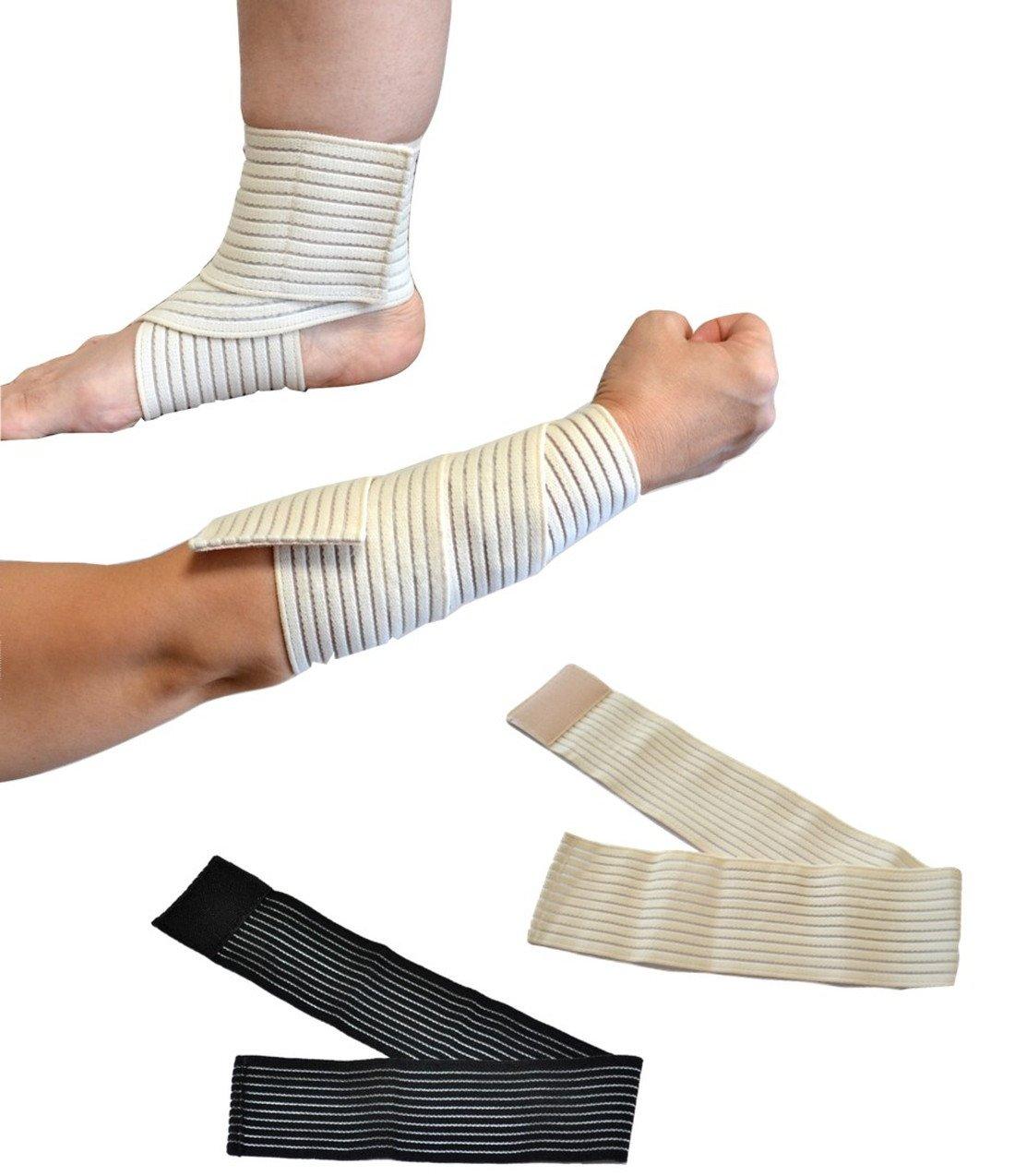 

Набор из 2 обертываний на липучке и 200 см эластичной тейпирующей ленты для икры, оригинальный мини-набор полотенец x 200 см, суппорты, длины 65 см, 80 см, 100 см, 120 см, 150 см, / / бедро,