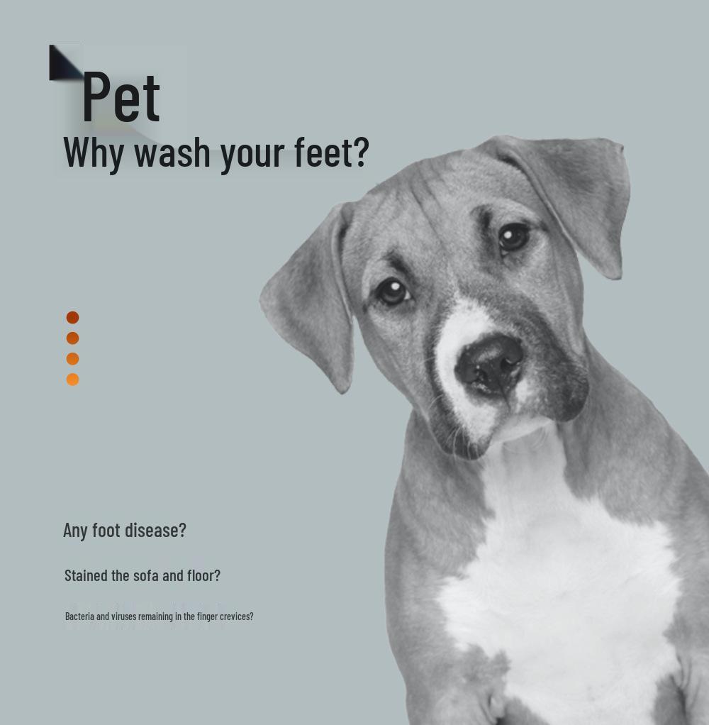 Pet Paw Cleaning Cup: Automatic Dog Foot Washer for Outdoor Use