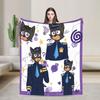 Coperta Labradors dello Sceriffo Qualità Calda Plaid Inverno Ragazze Ragazzi Grafica Esterna Copriletto
