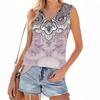 Women's V-neck Fashion Casual Floral Print Summer Vest Top