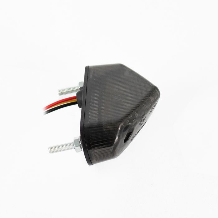 Moto Fanale posteriore LED + luci di stop continue Lumitecs TX32 grigio fumé